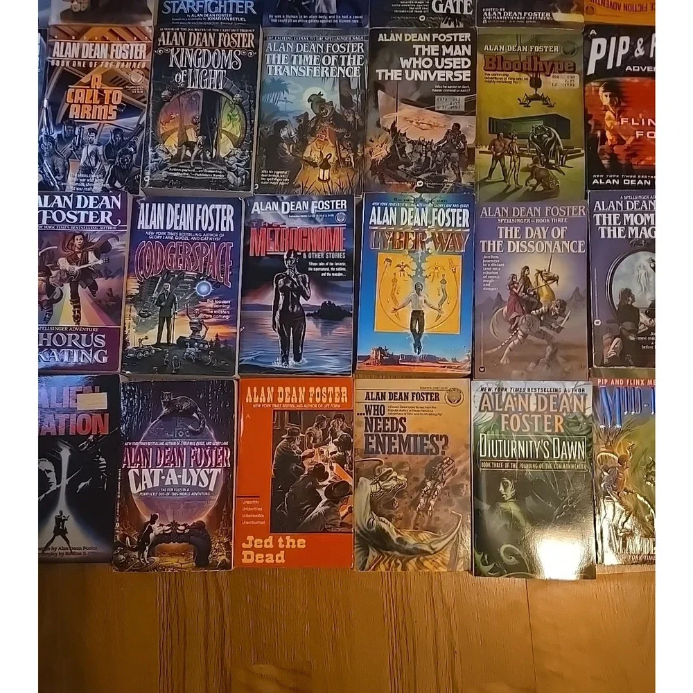 VTG Bulk Lot 44 Alan Dean Foster Thriller Horror Sci-Fi‎ Series Paperback Books